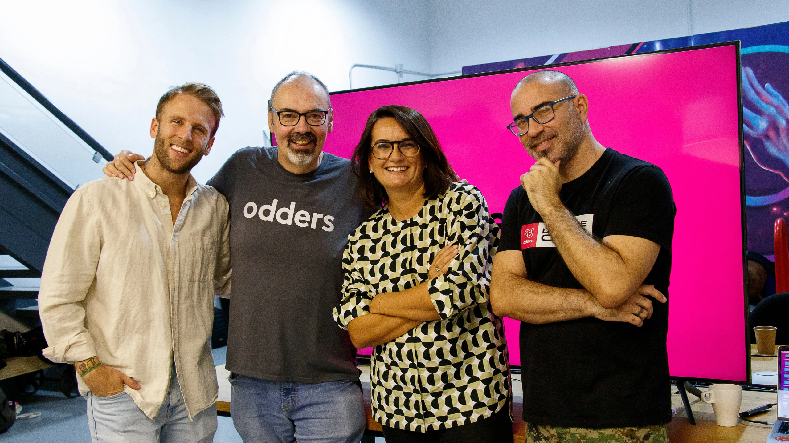 Person wearing a VR headset exploring augmented reality